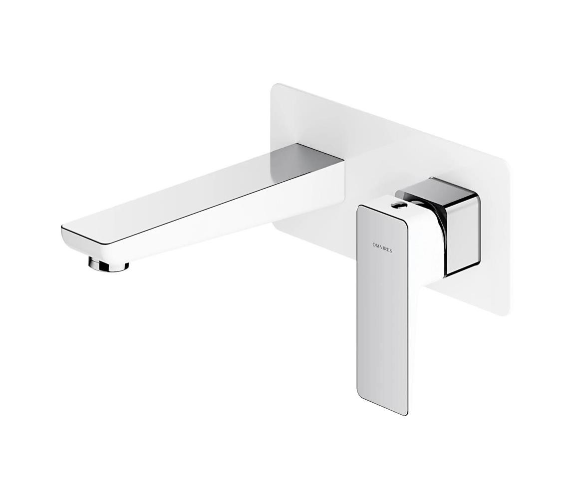 OMNIRES OMNIRES PM7415CRB-Umyvadlová baterie pro podomítkovou instalaci PARMA chrom/bílá