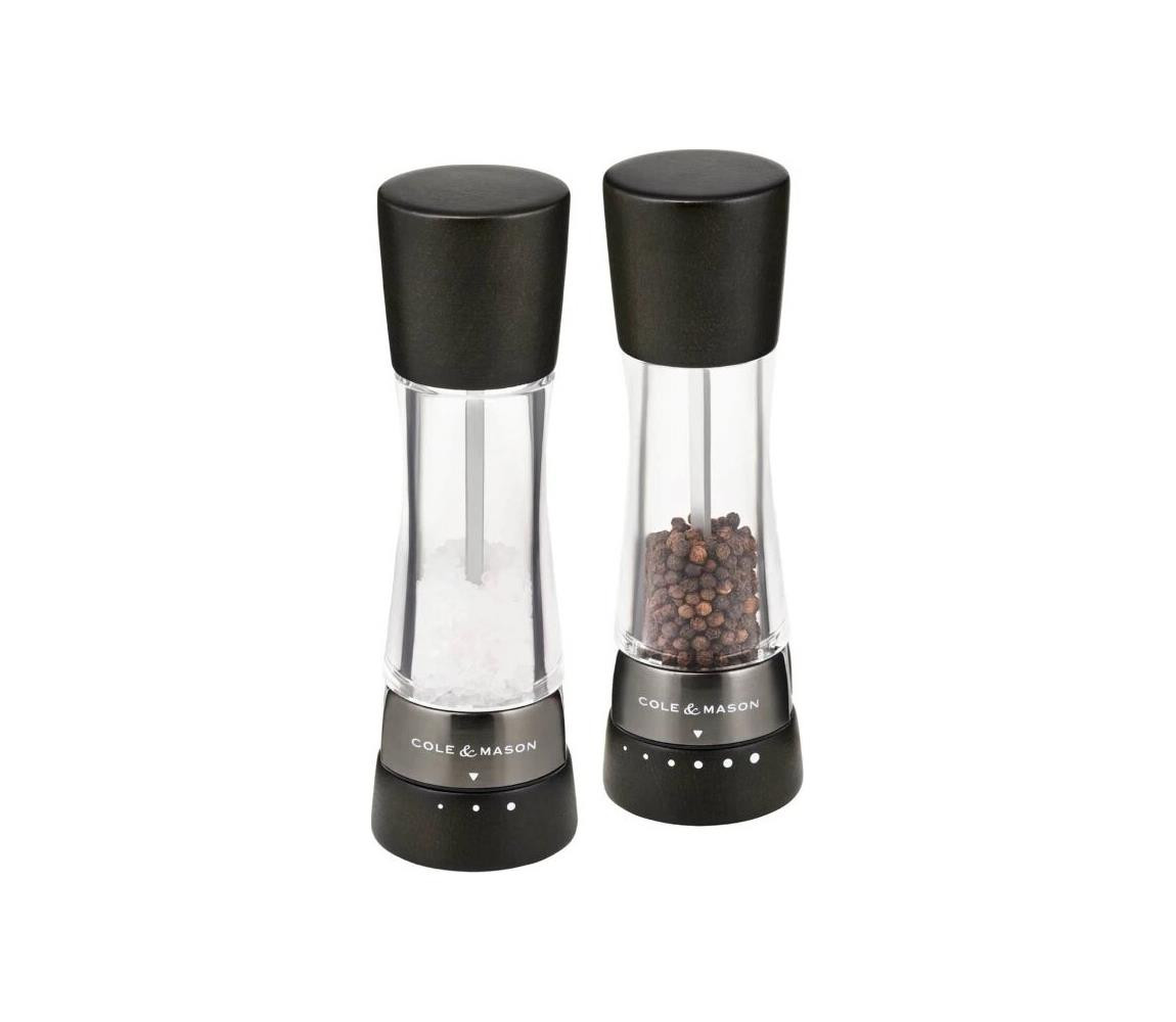 Cole&Mason Cole&Mason - Sada mlýnků na sůl a pepř DERWENT 2 ks 19 cm buk/černá