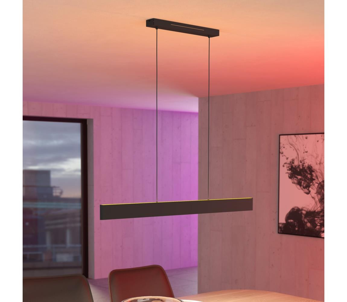 Eglo Eglo 31433 - LED RGBW Stmívatelný lustr na lanku ANDREAS-Z LED/38W/230V černá