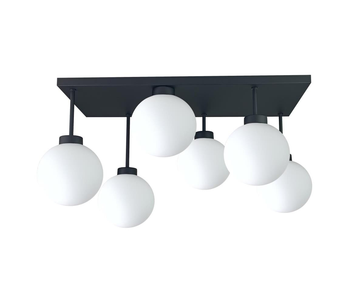 Keter Lighting Přisazený lustr DEA 6xE14/60W/230V černá/bílá