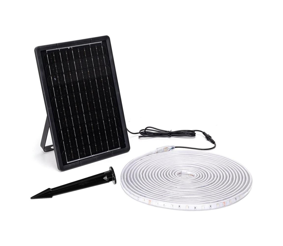 B.V.  - LED RGB Stmívatelný solární pásek LED/10W/3,2V 10 m IP65 + DO