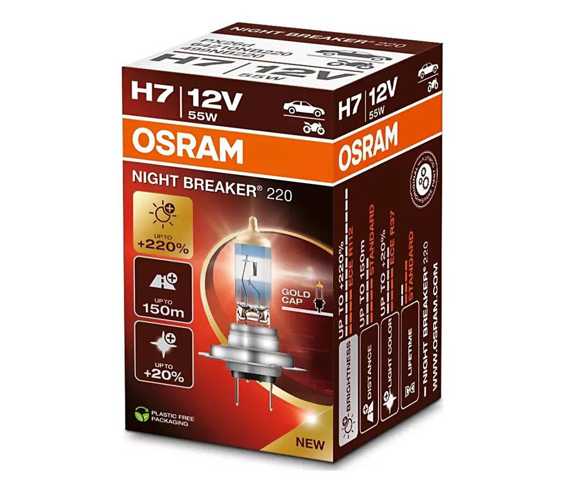Osram SADA 2x Autožárovka NIGHT BREAKER H7 PX26d/55W/12V - Osram
