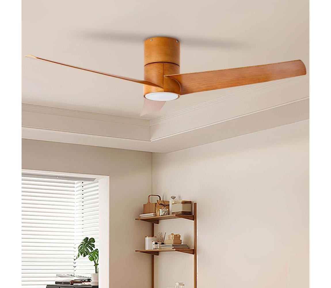 ZE ZE - LED Stropní látor BARROSA LED/18W/230V Wi-Fi Tuya hnědá + DO