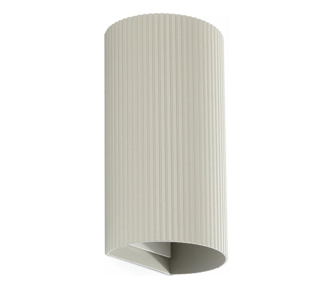 FARO Barcelona FARO 40544 - Nástěnné svítidlo SOLE 2xGU10/8W/230V šedá vroubkovaná kulatý