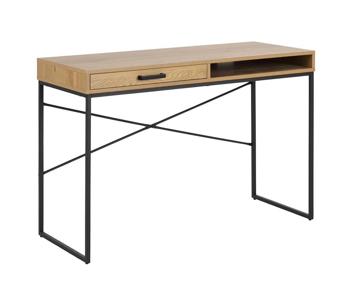 Actona Psací stůl SARON dub/černá
