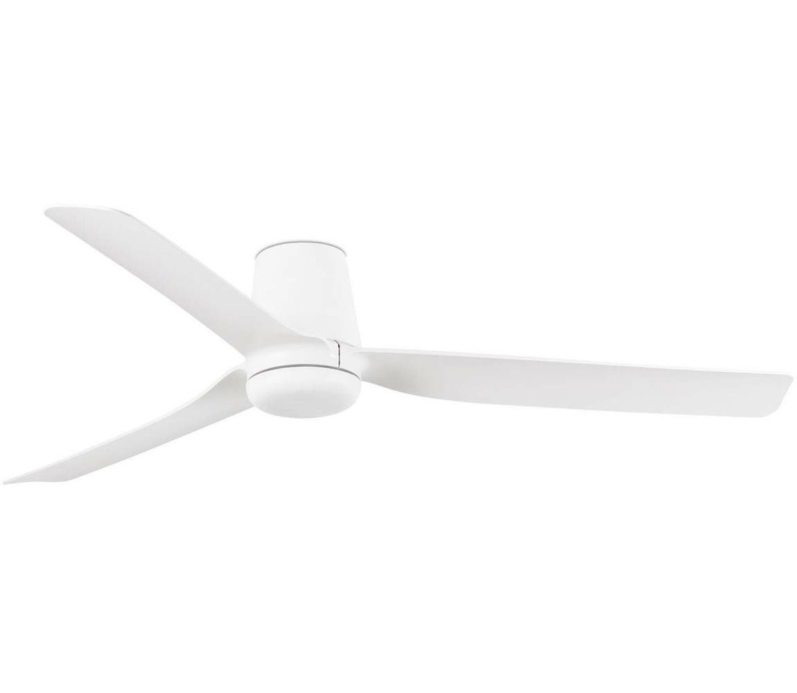 FARO Barcelona FARO 33828WT-Stropní látor PUNT TUB M bílá pr. 132 cm WT + dálkové ovládání