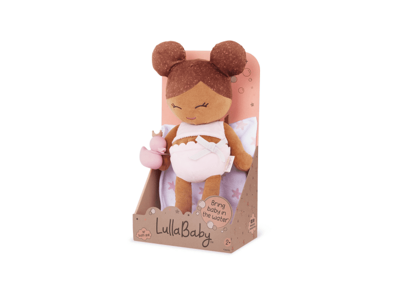 B-Toys Panenka plyšová do vany Lulla Baby LIght Brown Hair