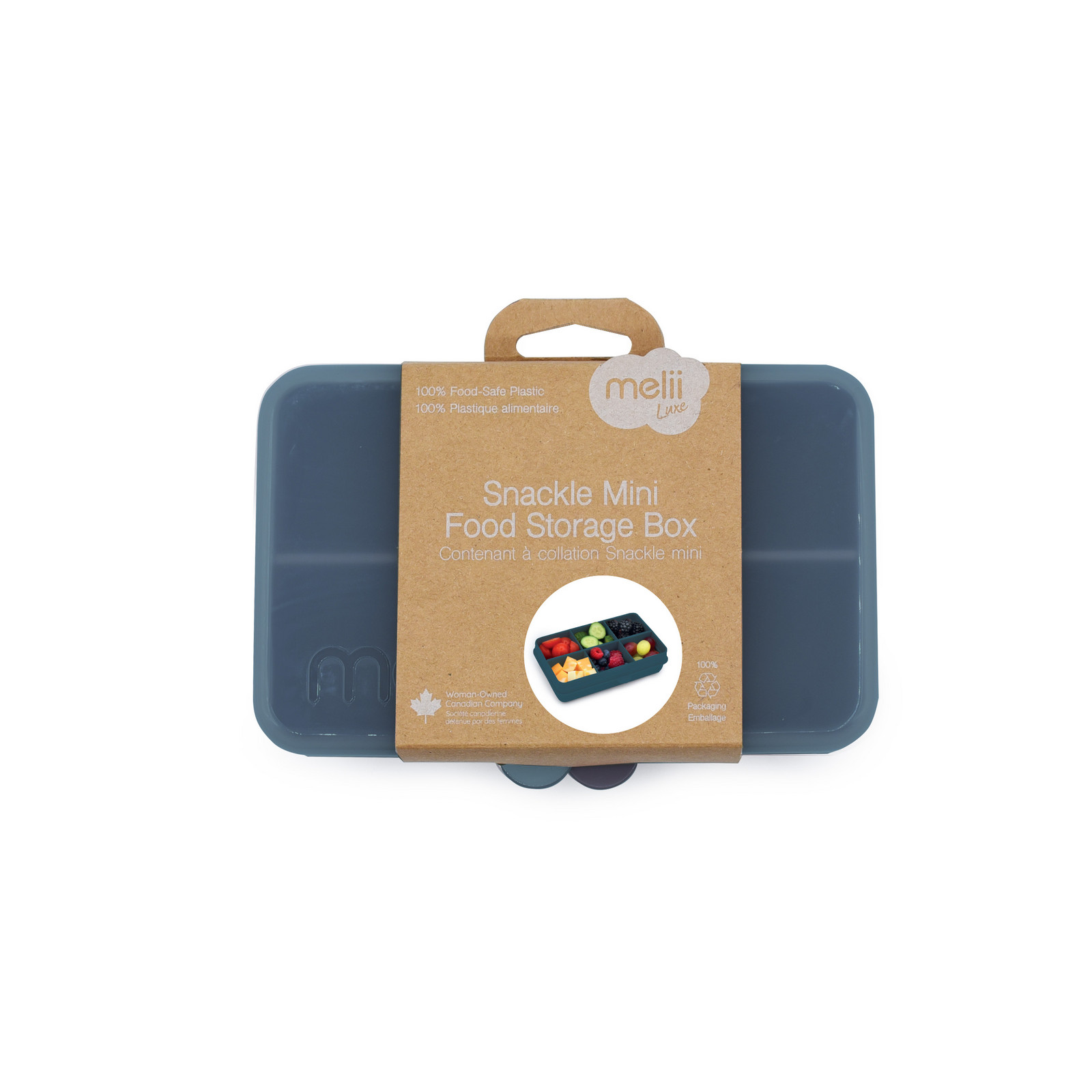 Melii Snackle Box krabička na svačinu mini - Luxe modrá