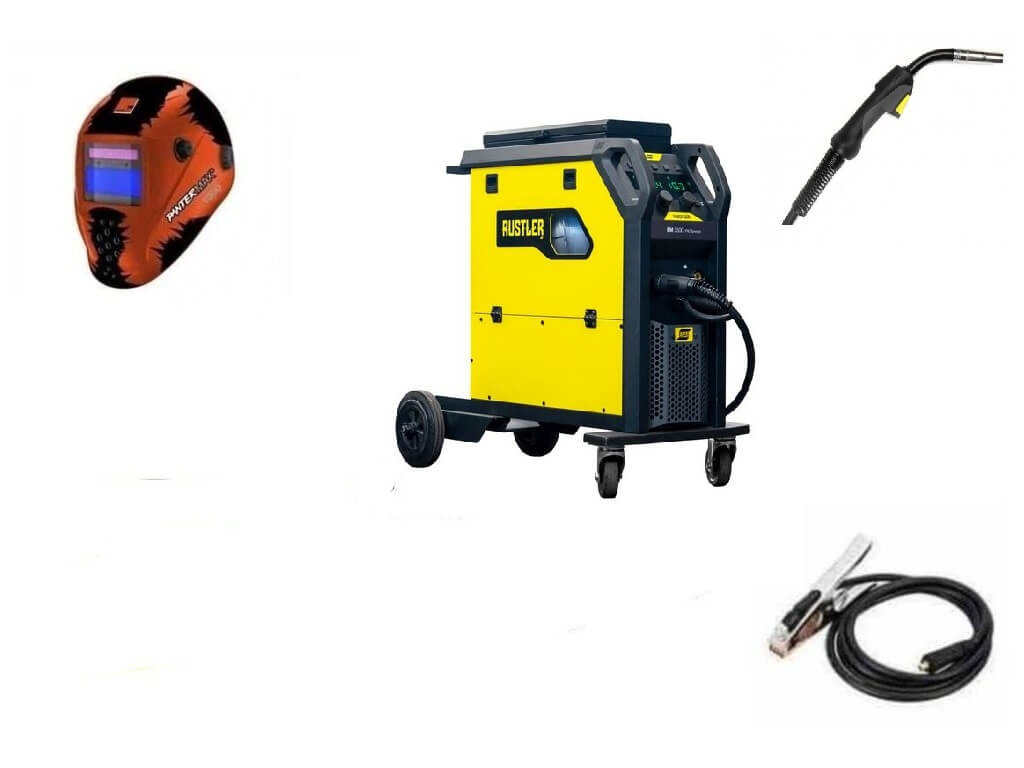 CO2 svářečka ESAB Rustler EM 350C Pro Syn  - výhodný SET Varianta: SET 1: svářečka s výbavou v popisu stroje + kukla eco 0448350882