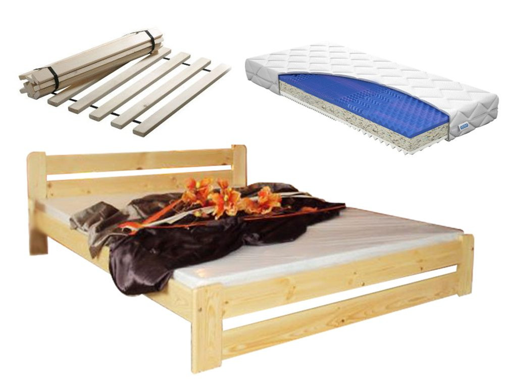 Maxi-drew Postel EUREKA 180 x 200 cm + sendvičová matrace  + rošt