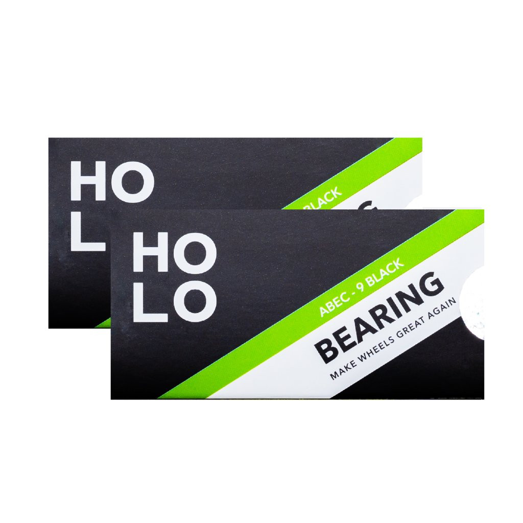 HOLO - ABEC-9 Black - Voděodolná ložiska - sada pro brusle (16 ks)