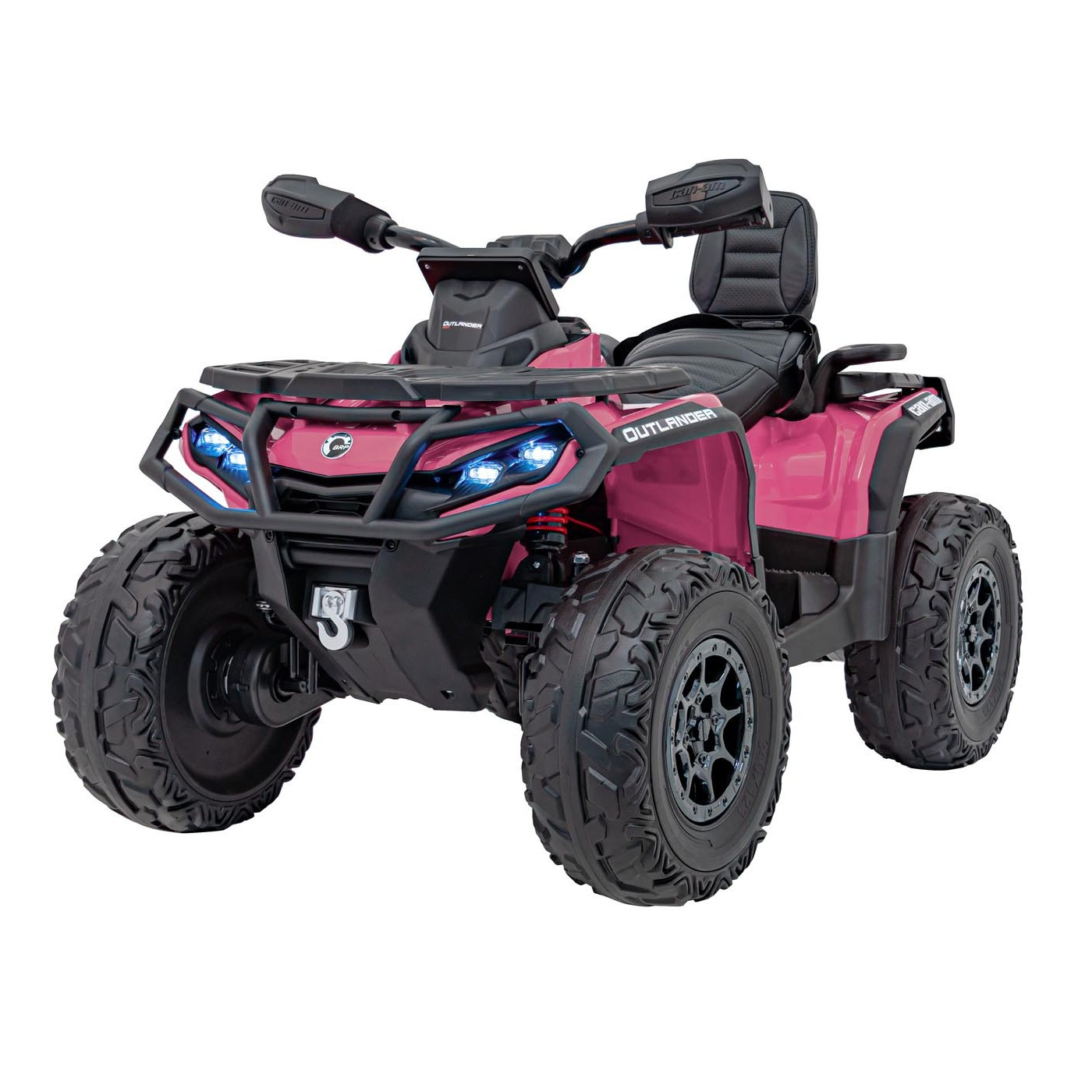 mamido Dětská elektrická čtyřkolka Can-Am Outlander ATV 24V 4x200W růžová