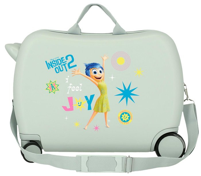 Disney Dětský kufřík na kolečkách - odražedlo - V hlavě 2 - mint - 34 L