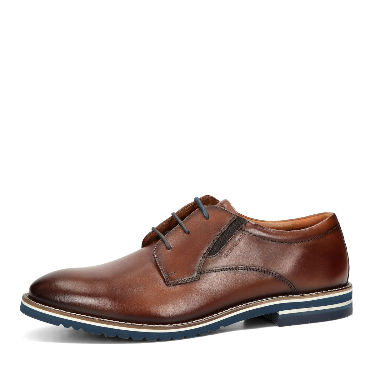 Salamander pánské kožené polobotky - koňakové - 40