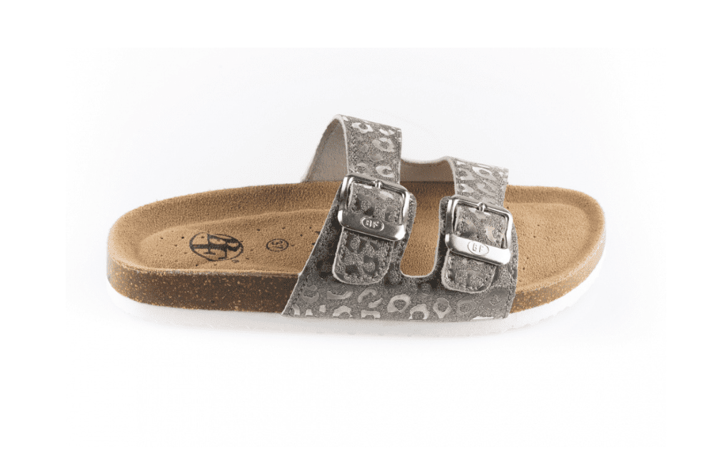 BF BY-213-12-98 Dámské pantofle ve stříbrné třpytkaté barvě 40