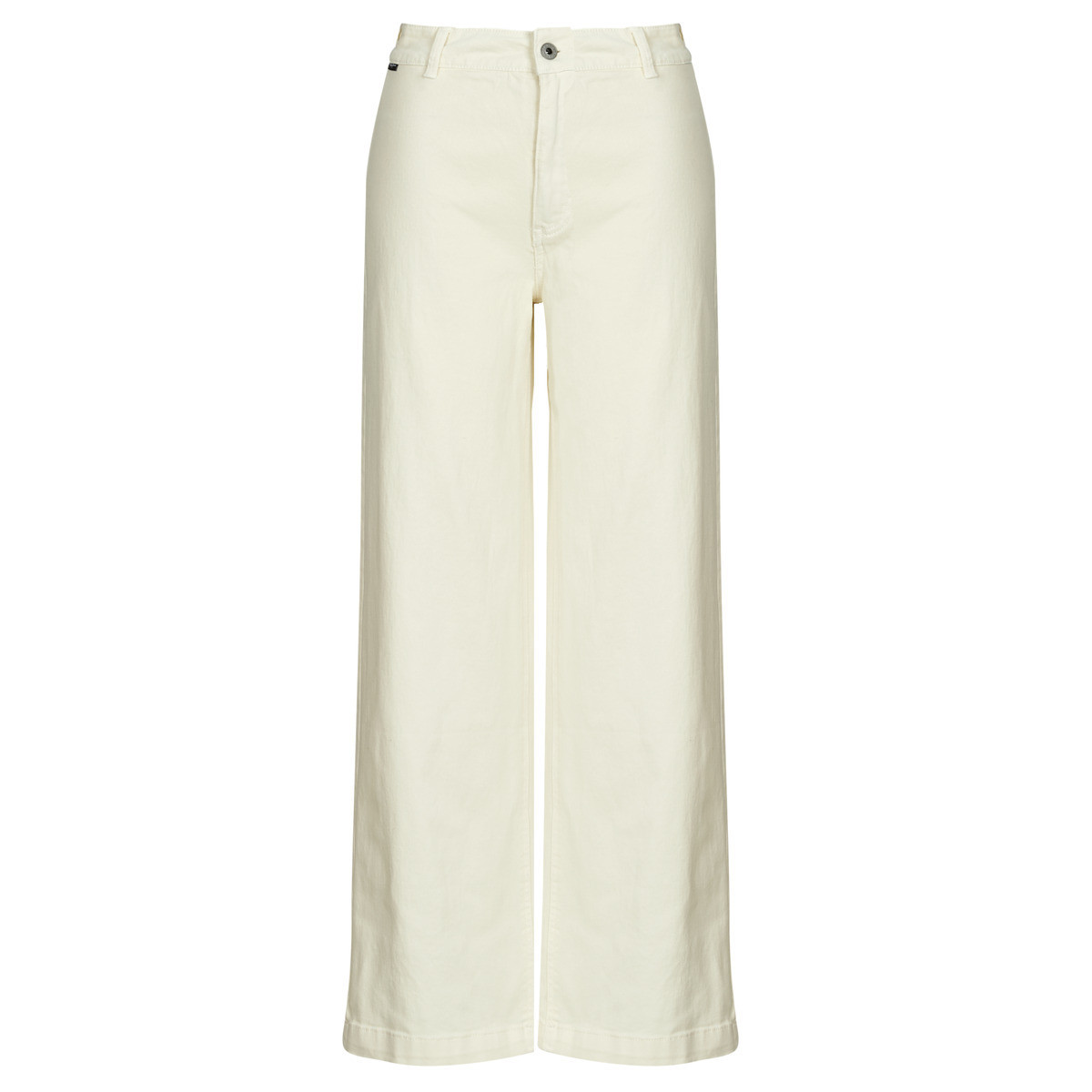 Pepe jeans  HIGH RISE WIDE CROP TANIA  Béžová