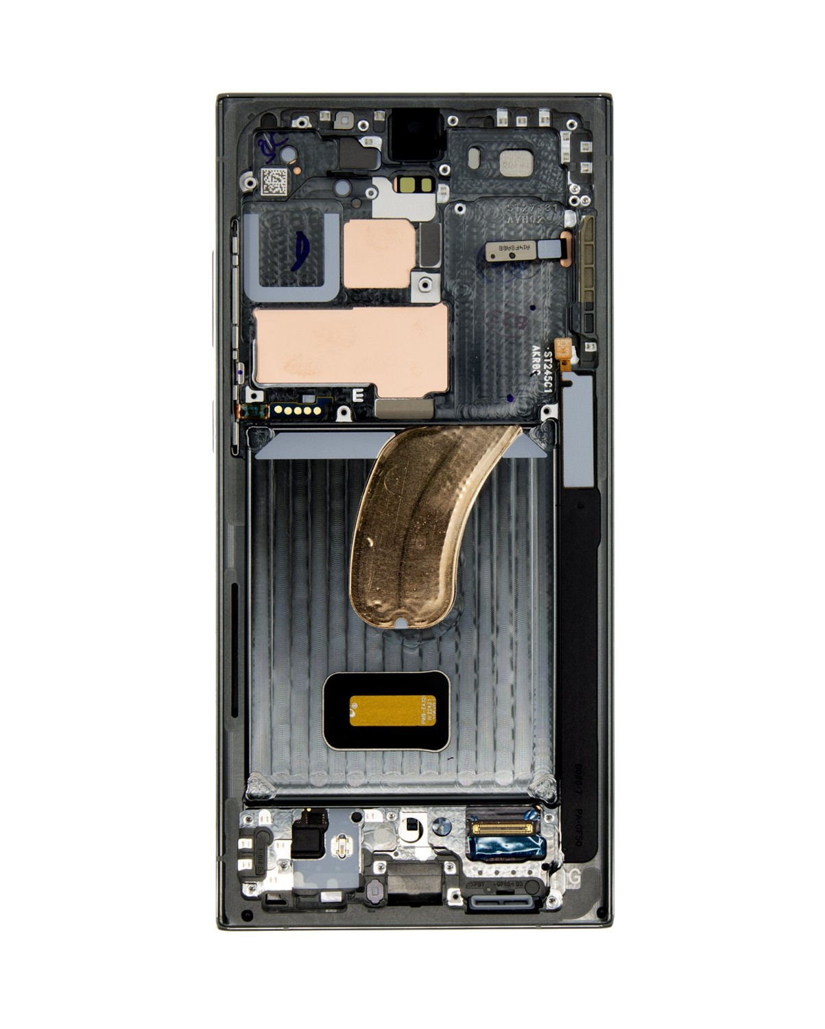 LCD + dotyk + přední kryt pro Samsung Galaxy S23 Ultra, green (Service pack)