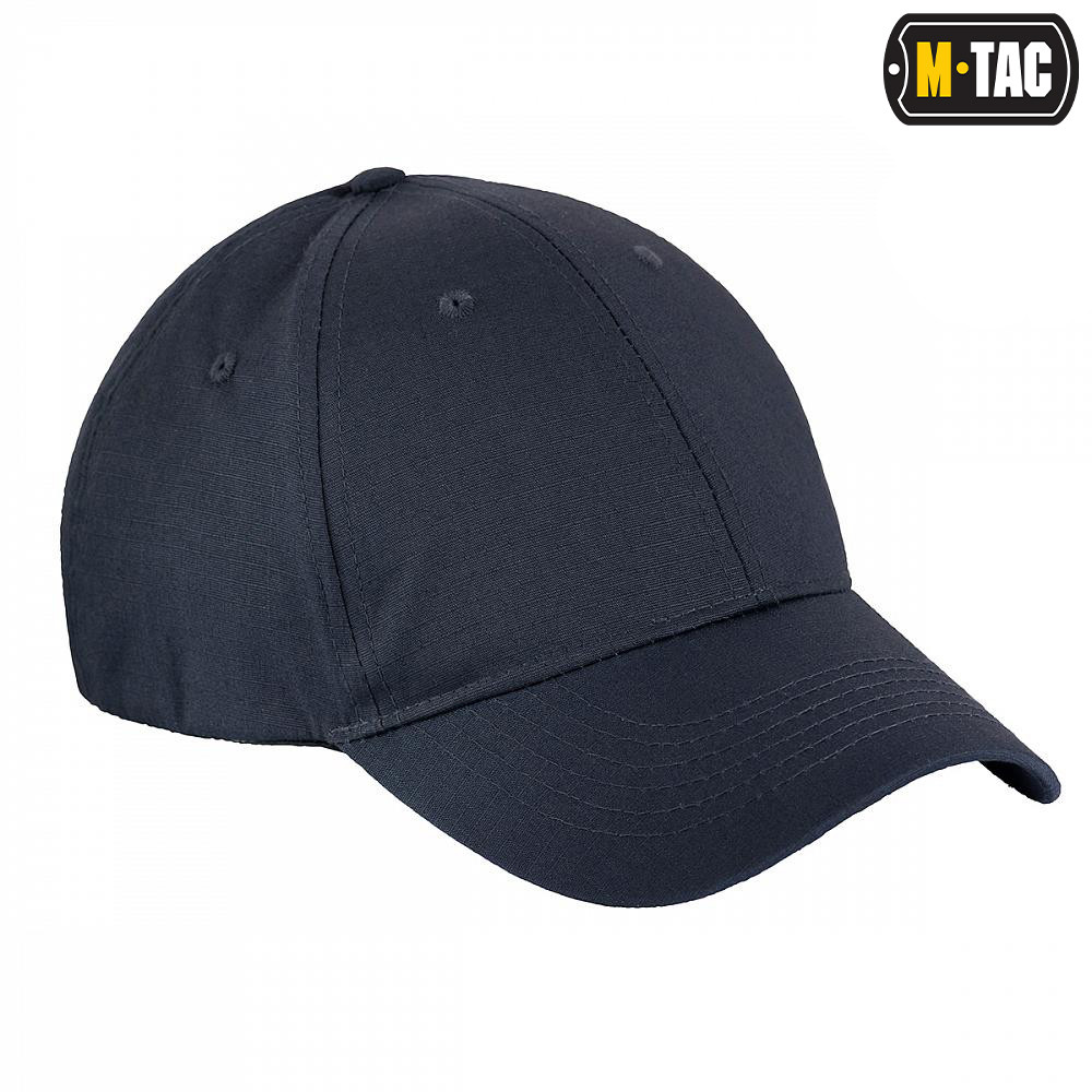 Kšiltovka M-Tac Baseball Flex Rip-Stop - tmavě šedá, S/M