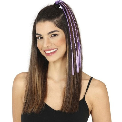 Copánky na gumičcce lila 35 cm 3 ks