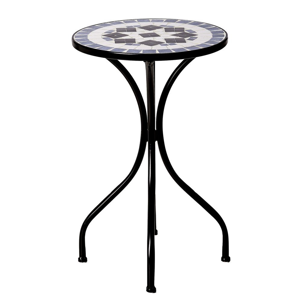 PALAZZO Odkládací stolek 35 cm - bílá/modrá