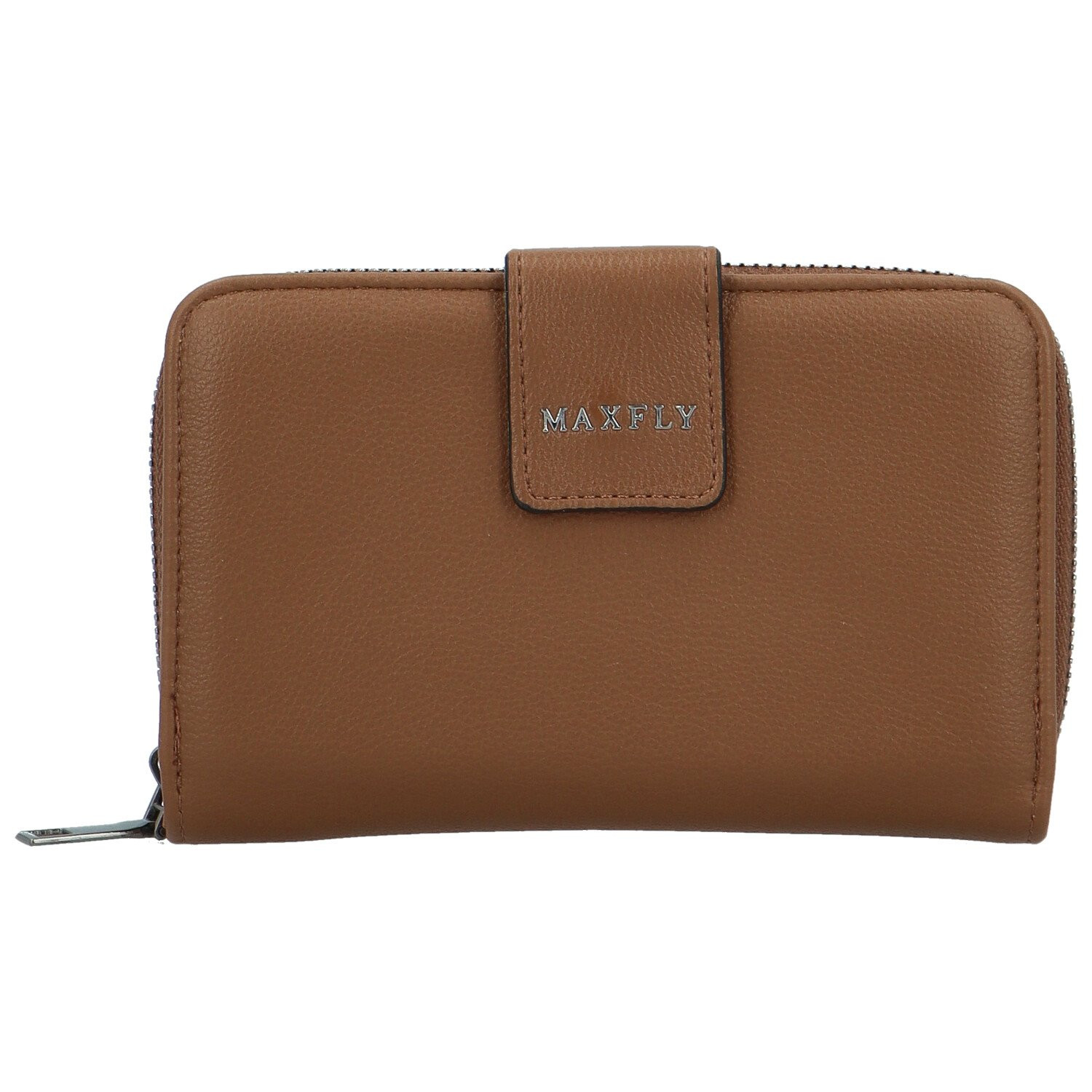 Trendy dámská koženková peněženka MaxFly Engli, hnědá