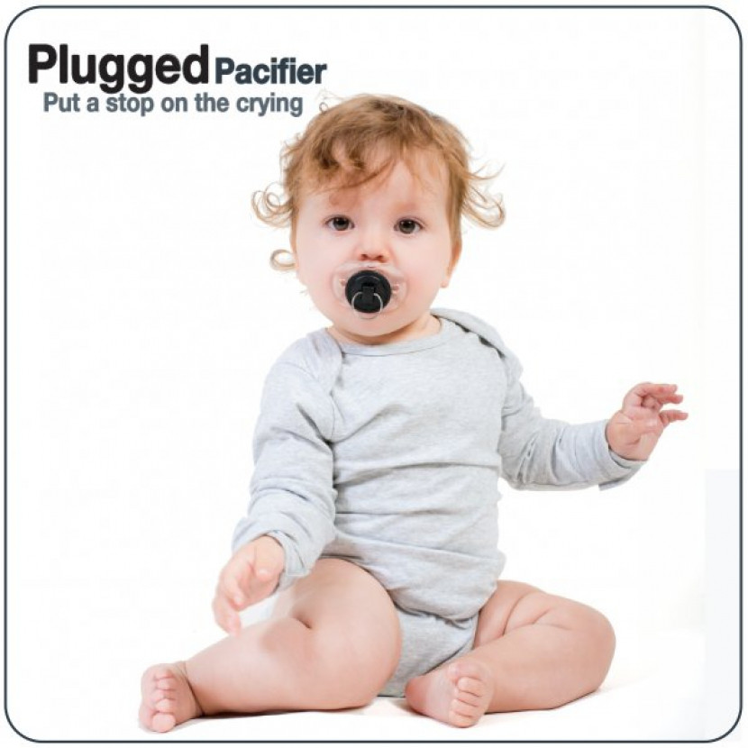 Dudlík Špunt - průhledný-černý