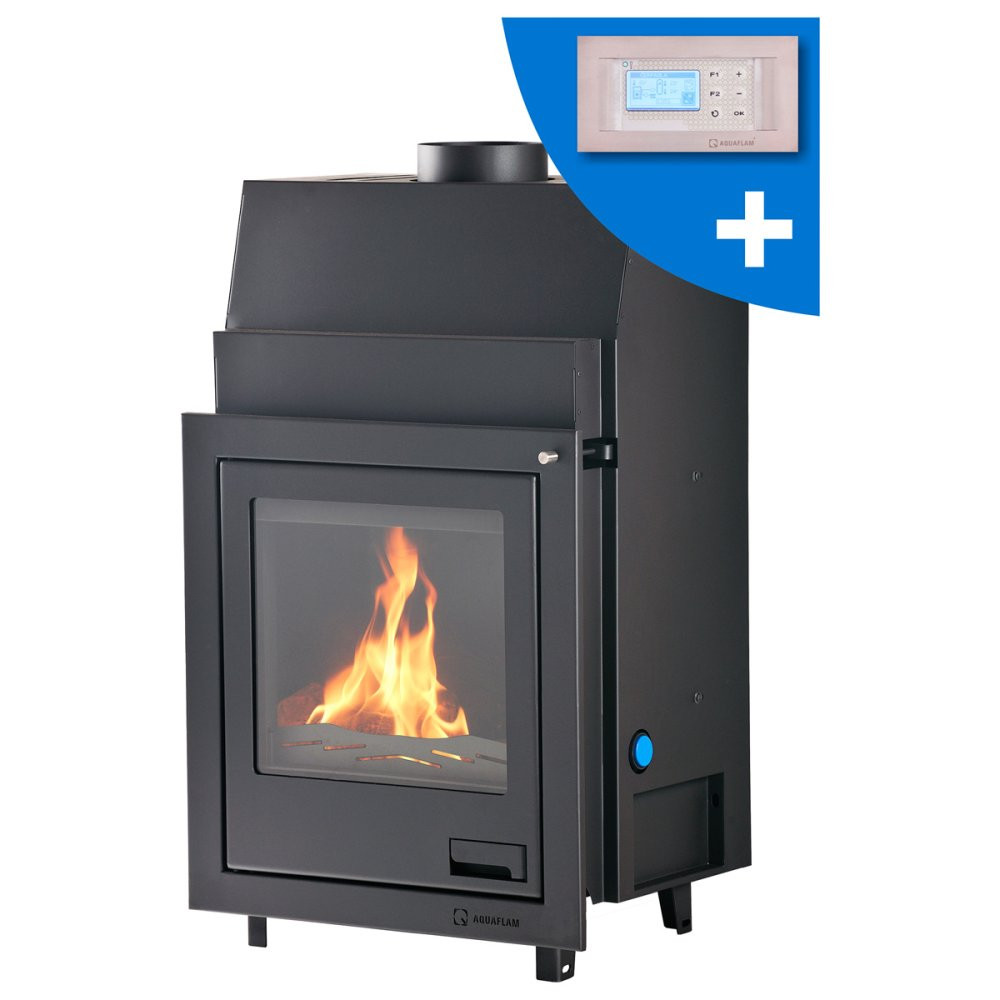HS FLAMINGO krbová vložka AQUAFLAM 17 ROVNÁ s výměníkem a automatickou regulací hoření