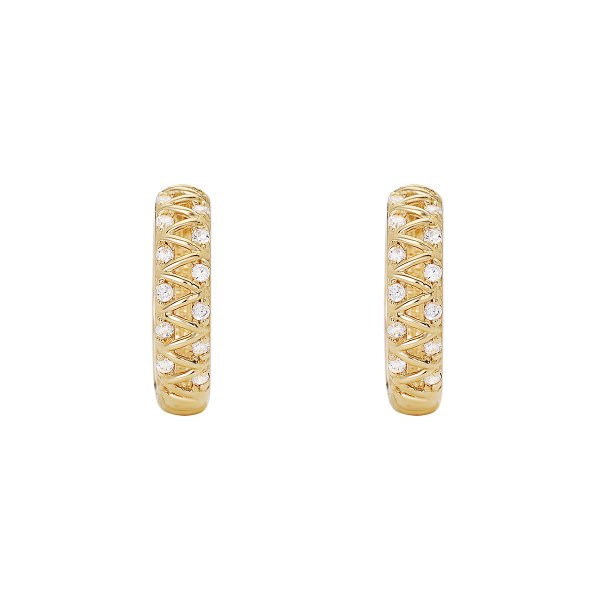 Náušnice se syntetickými kameny 236-185-001211 2.65g