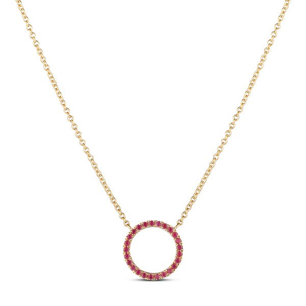 Náhrdelník s rubíny 274-244-RU3567 2.35g