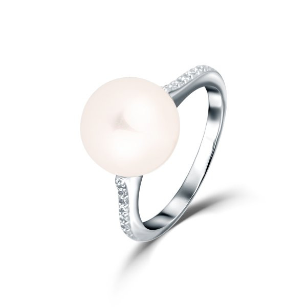 Prsten se syntetickou perlou 125-927-0191 50
