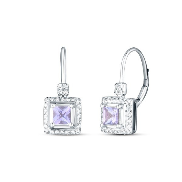 Náušnice s tanzanitem 334-958-TA5757 3.45g