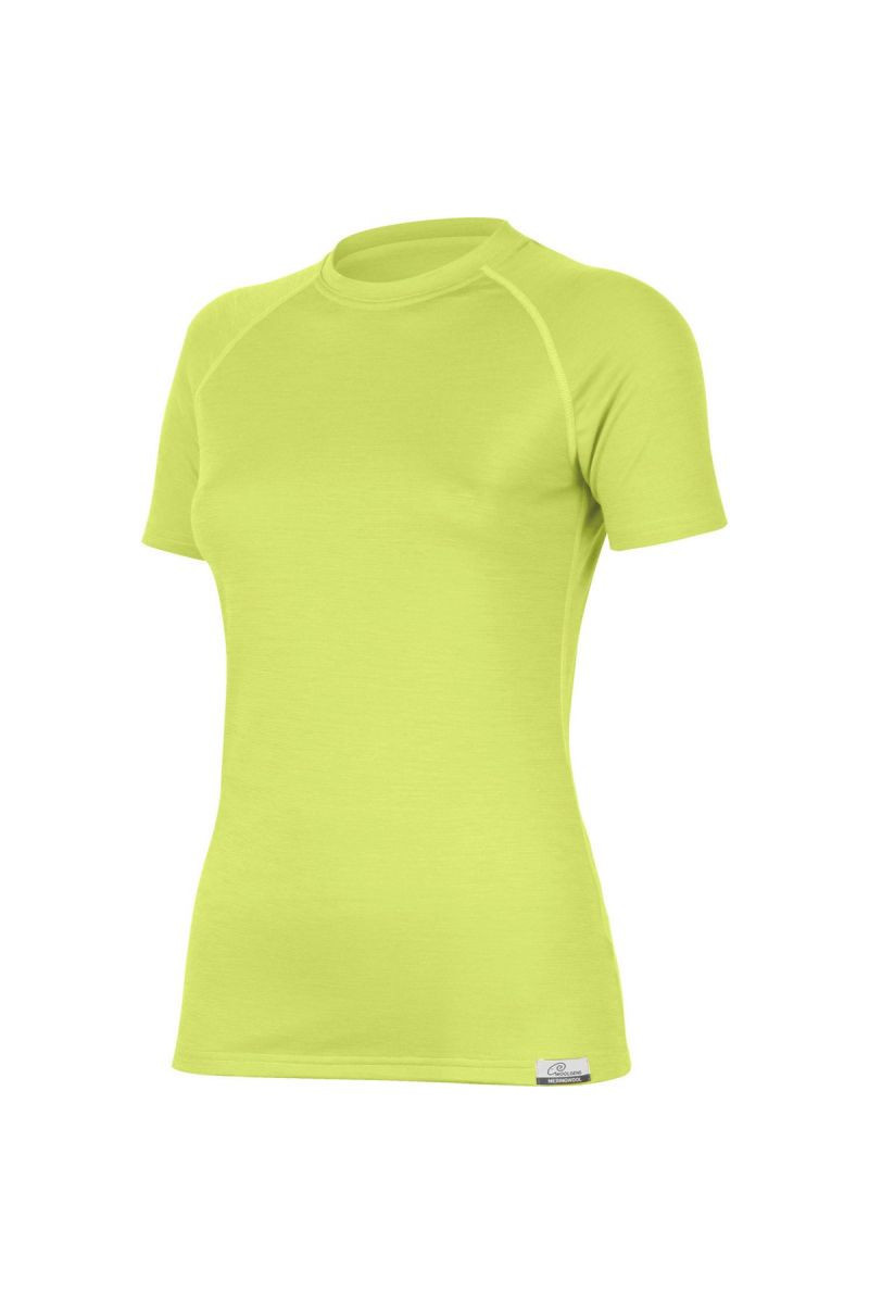 Lasting dámské merino triko ALEA 2323 limetkové Velikost: L