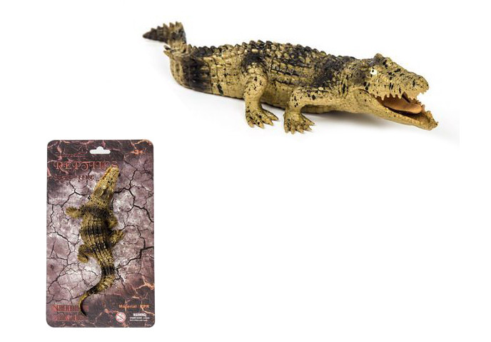 Krokodýl gumový měkký 23 cm