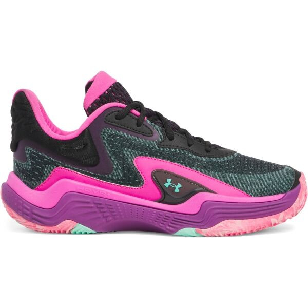 Under Armour SPAWN 7 Unisex basketbalové boty, černá, velikost 45