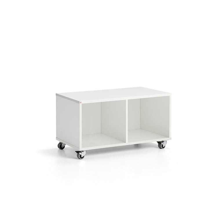 Skříňka CASPER, 2 přihrádky, bílá