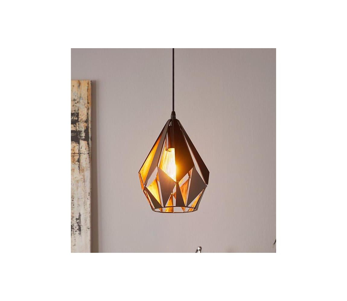 Eglo Eglo 49997 - Lustr na lanku CARLTON 1xE27/60W/230V