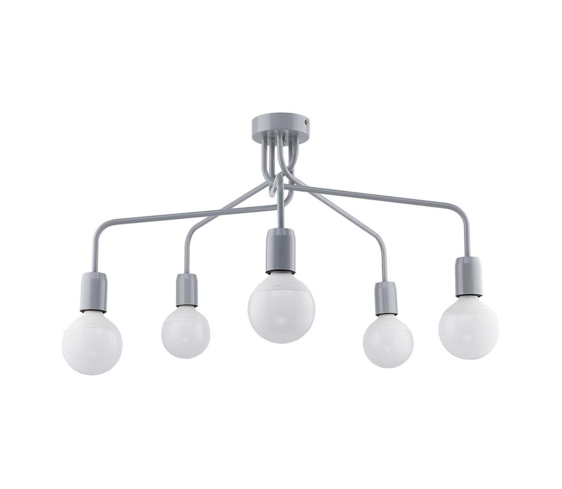 Jupiter Jupiter 1675 - Lustr na tyči OLAF 5xE27/60W/230V šedá