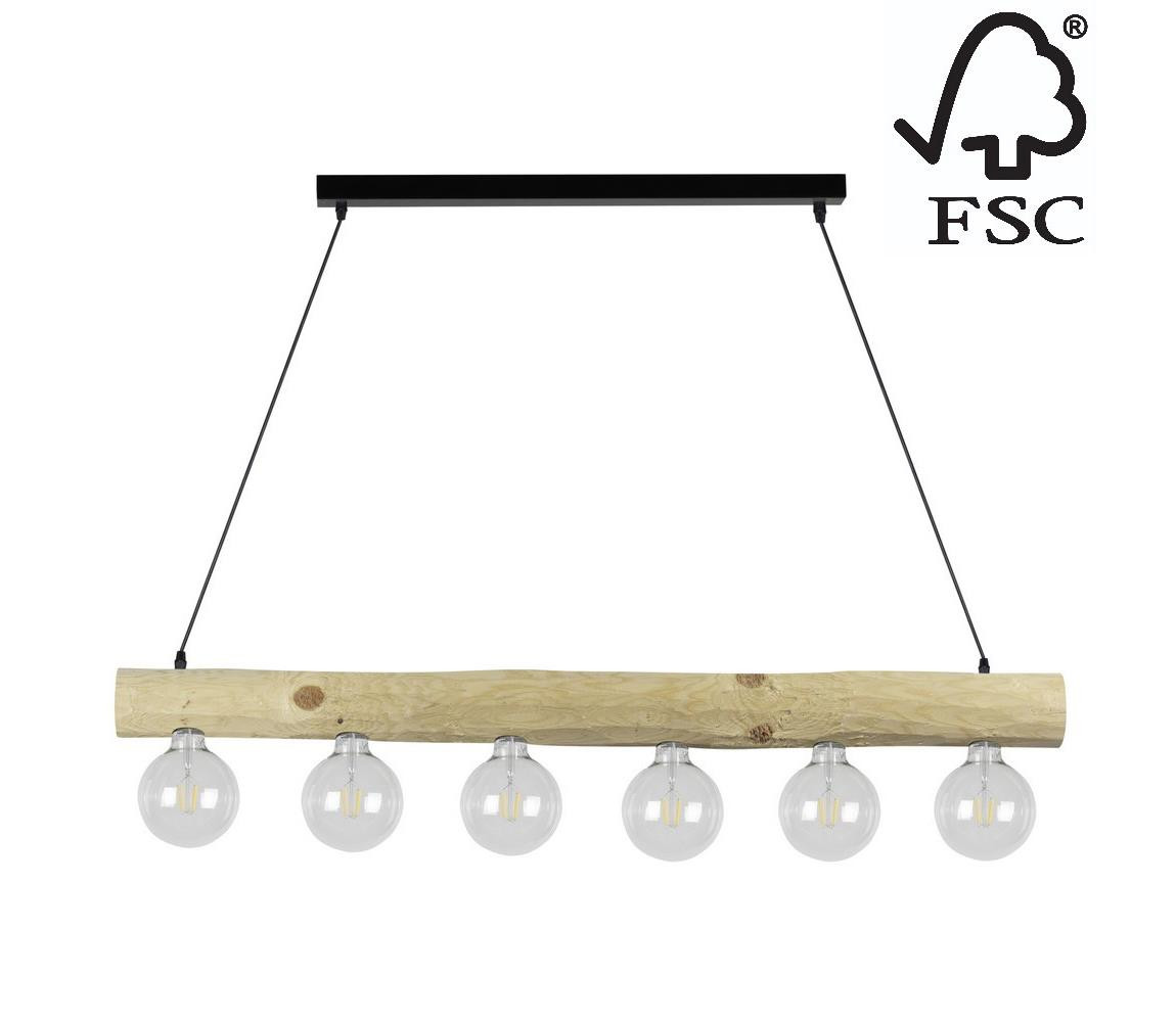 69860604 - Lustr na lanku TRABO 6xE27/60W/230V