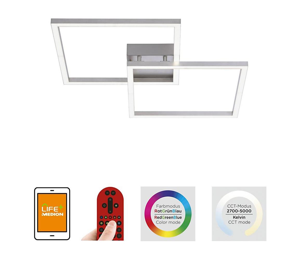 Leuchten Direkt Leuchten Direkt 16429-55 - LED RGB Stmívatelné svítidlo 2xLED/12,5W/230V + DO