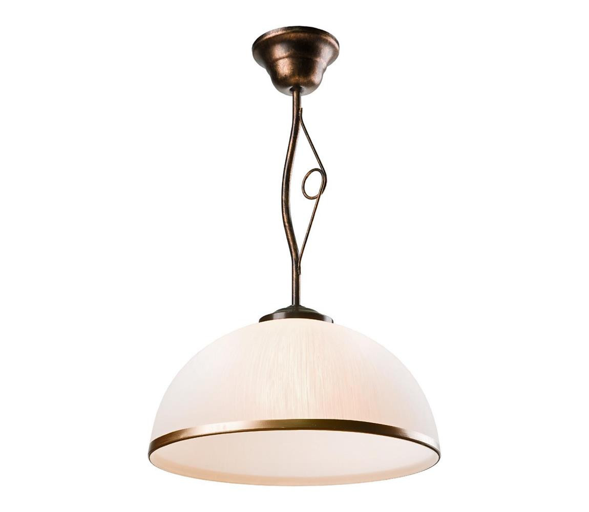 Lustr na tyči RETRO 1xE27/60W/230V černá patina