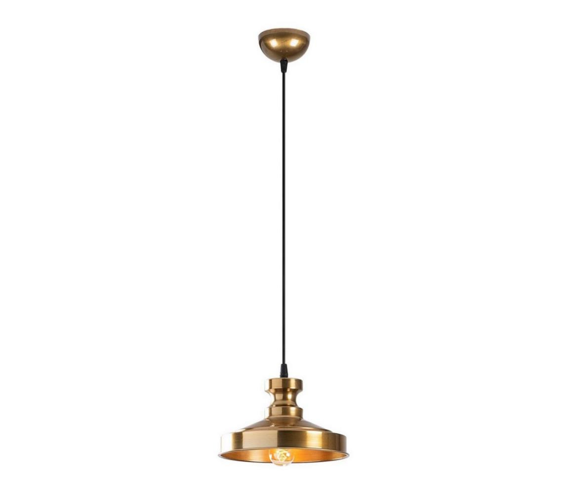 Lustr na lanku BERCESTE 1xE27/40W/230V zlatá