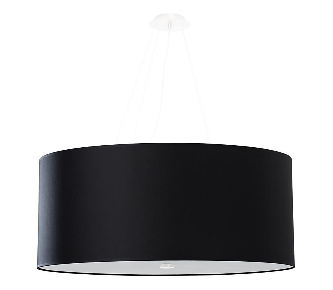 SL.0790 - Lustr na lanku OTTO 6xE27/60W/230V pr. 70 cm černá