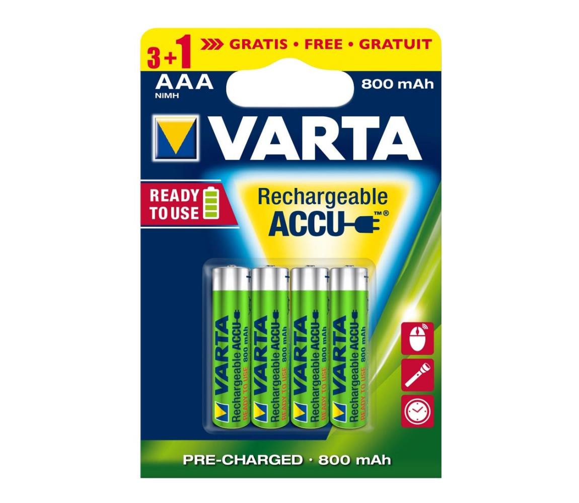 VARTA Varta 5670 - 3+1 ks Nabíjecí baterie ACCU AAA Ni-MH/800mAh/1,2V