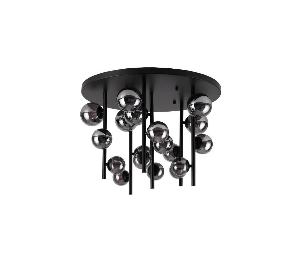 Ideal Lux Ideal Lux - LED Lustr na tyči PERLAGE 18xG9/3W/230V pr. 70 cm černá/kouřová