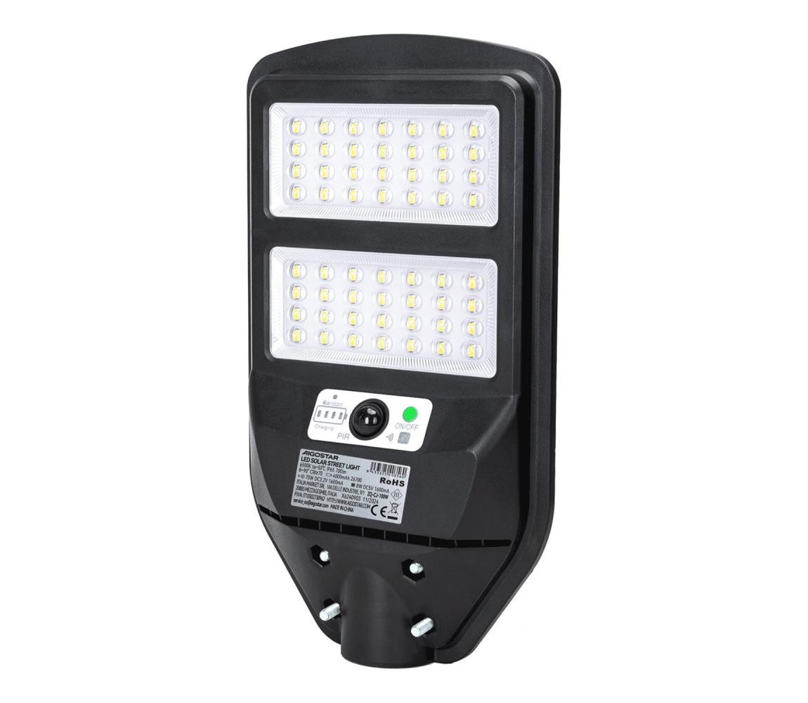 B.V.  - LED Solární pouliční lampa se senzorem LED/70W/3,2V 4000mAh6500K + DO