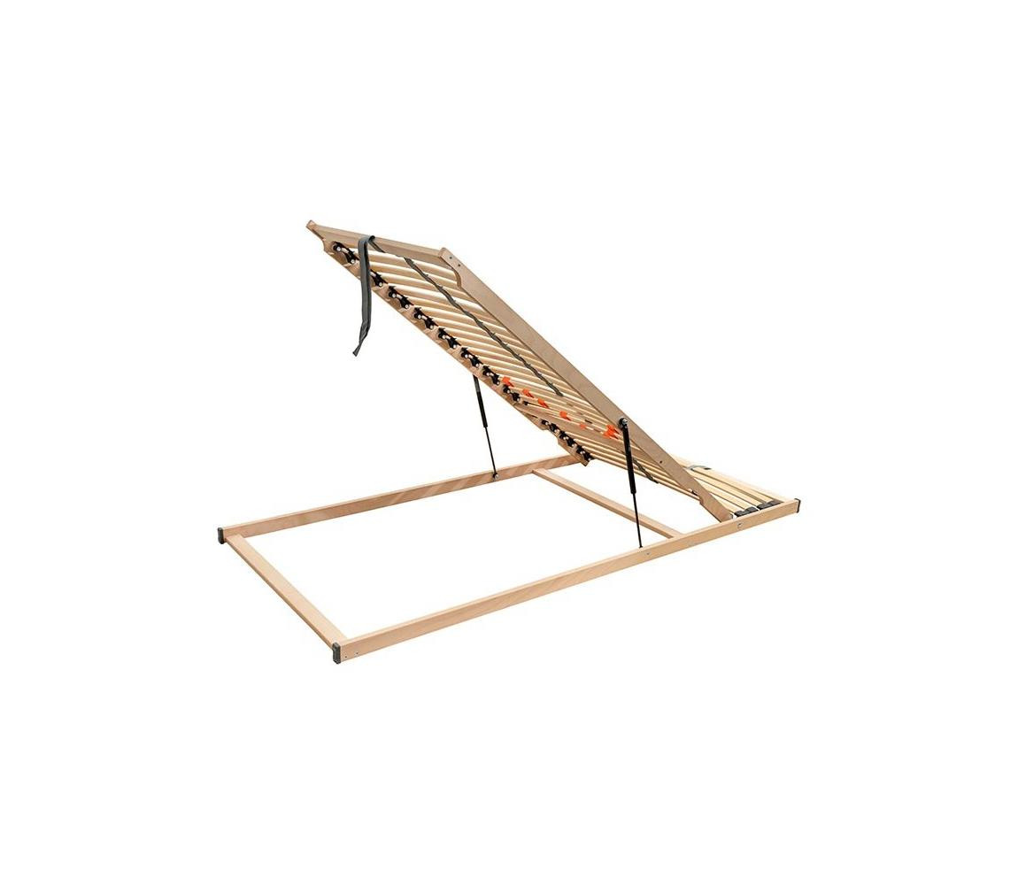 Ambiamo Ambiamo - Pružný lamelový rošt s výklopem od nohou na písty LOEN 200x90 cm