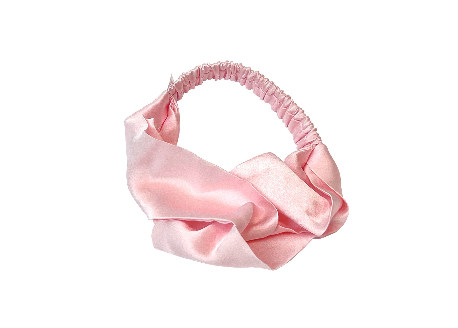 Lucaso Finata Hedvábná čelenka do vlasů - Rose Pink