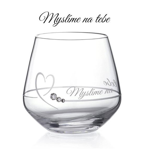 Dekorant Svícen na čajovou svíčku na dušičky MYSLÍME NA TEBE