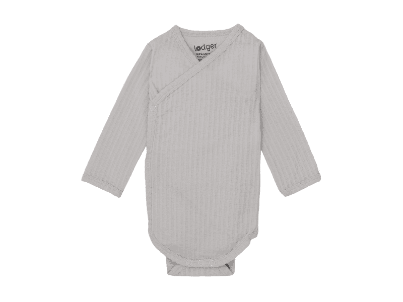 Lodger Romper LS Seersucker Steel 62