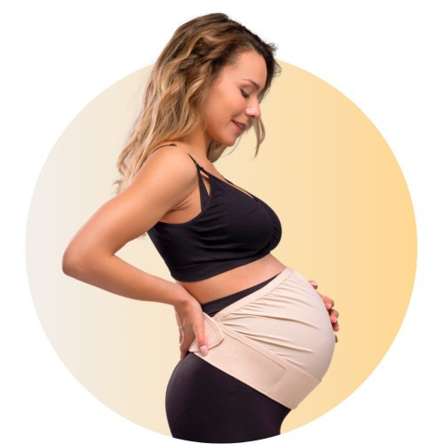 Carriwell Těhotenský nastavitelný podpůrný pás přes bříško -  béžový S/M